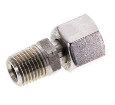 10L y 1/4'' NPT Rótula recta de acero inoxidable con rosca macho 315 bar Ajustable ISO 8434-1