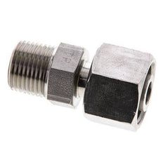 12S y 3/8'' NPT Eslabón giratorio recto de acero inoxidable con rosca macho 630 bar Ajustable ISO 8434-1