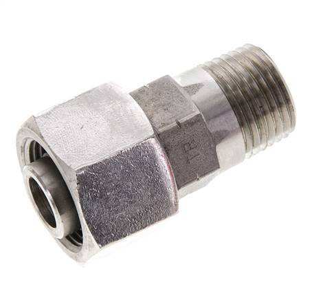 16S y 1/2'' NPT Rótula recta de acero inoxidable con rosca macho 400 bar Ajustable ISO 8434-1