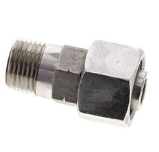 16S y 1/2'' NPT Rótula recta de acero inoxidable con rosca macho 400 bar Ajustable ISO 8434-1