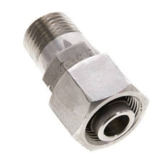 16S y 1/2'' NPT Rótula recta de acero inoxidable con rosca macho 400 bar Ajustable ISO 8434-1