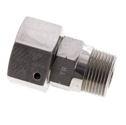 20S y 3/4'' NPT Rectas de acero inoxidable con rosca macho 400 bar Junta tórica de FKM Cono de sellado ajustable ISO 8434-1