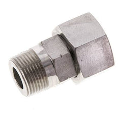 20S y 3/4'' NPT Rectas de acero inoxidable con rosca macho 400 bar Junta tórica de FKM Cono de sellado ajustable ISO 8434-1