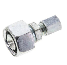 6L & 15L Zink plated Steel Straight Cutting Fitting with Swivel 315 bar ISO 8434-1 [2 Pieces]