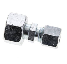 10L & 15L Zink plated Steel Straight Cutting Fitting with Swivel 315 bar ISO 8434-1 [2 Pieces]