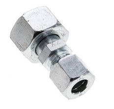 10L & 15L Zink plated Steel Straight Cutting Fitting with Swivel 315 bar ISO 8434-1 [2 Pieces]