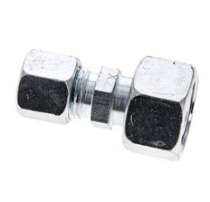 10L & 15L Zink plated Steel Straight Cutting Fitting with Swivel 315 bar ISO 8434-1 [2 Pieces]