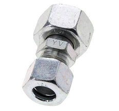 12L & 15L Zink plated Steel Straight Cutting Fitting with Swivel 315 bar ISO 8434-1 [2 Pieces]