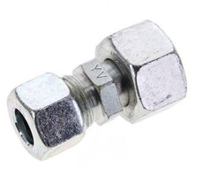 12L & 15L Zink plated Steel Straight Cutting Fitting with Swivel 315 bar ISO 8434-1 [2 Pieces]