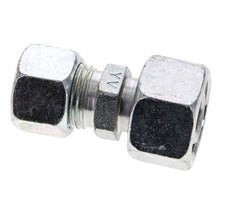 12L & 15L Zink plated Steel Straight Cutting Fitting with Swivel 315 bar ISO 8434-1 [2 Pieces]