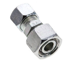 12L & 15L Zink plated Steel Straight Cutting Fitting with Swivel 315 bar ISO 8434-1 [2 Pieces]