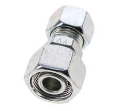 12L & 15L Zink plated Steel Straight Cutting Fitting with Swivel 315 bar ISO 8434-1 [2 Pieces]