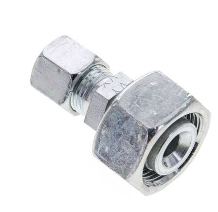 10L & 18L Zink plated Steel Straight Cutting Fitting with Swivel 315 bar ISO 8434-1