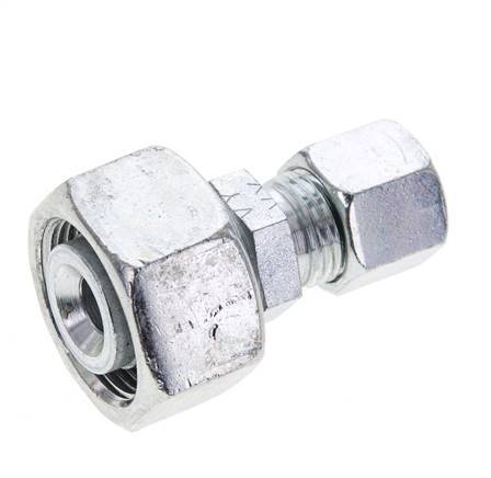 10L & 18L Zink plated Steel Straight Cutting Fitting with Swivel 315 bar ISO 8434-1