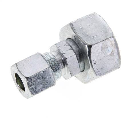 10L & 18L Zink plated Steel Straight Cutting Fitting with Swivel 315 bar ISO 8434-1