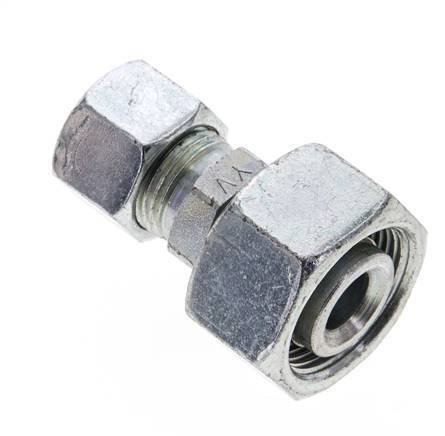 12L & 18L Zink plated Steel Straight Cutting Fitting with Swivel 315 bar ISO 8434-1