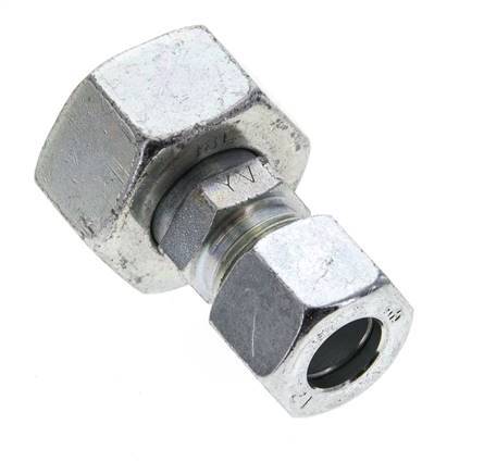 12L & 18L Zink plated Steel Straight Cutting Fitting with Swivel 315 bar ISO 8434-1