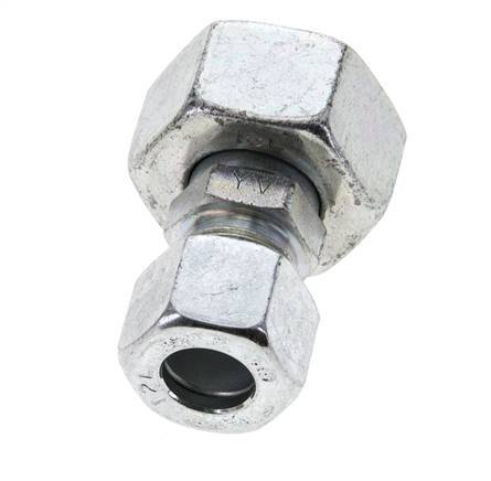 12L & 18L Zink plated Steel Straight Cutting Fitting with Swivel 315 bar ISO 8434-1
