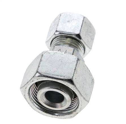 12L & 18L Zink plated Steel Straight Cutting Fitting with Swivel 315 bar ISO 8434-1