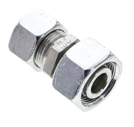 15L & 18L Zink plated Steel Straight Cutting Fitting with Swivel 315 bar ISO 8434-1