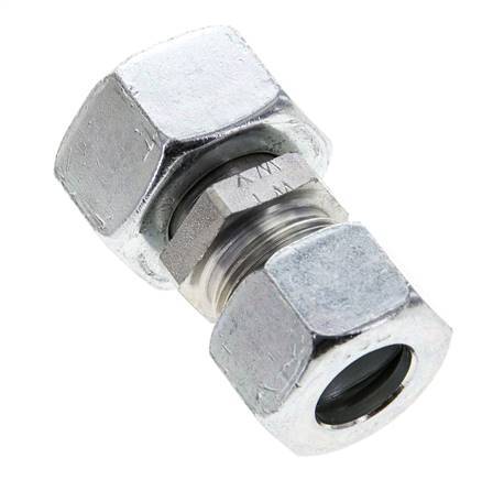 15L & 18L Zink plated Steel Straight Cutting Fitting with Swivel 315 bar ISO 8434-1