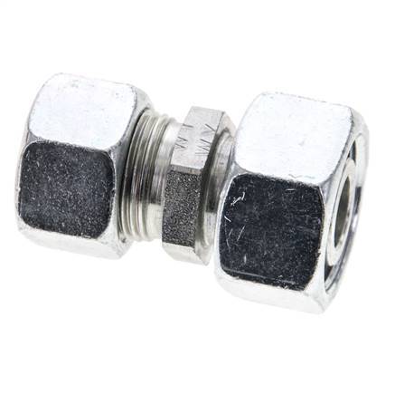 15L & 18L Zink plated Steel Straight Cutting Fitting with Swivel 315 bar ISO 8434-1