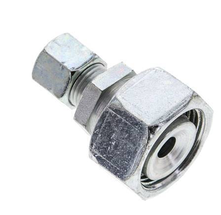 10L & 22L Zink plated Steel Straight Cutting Fitting with Swivel 160 bar ISO 8434-1