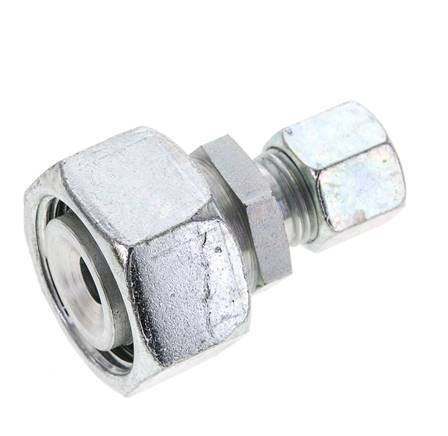 10L & 22L Zink plated Steel Straight Cutting Fitting with Swivel 160 bar ISO 8434-1