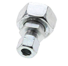 10L & 22L Zink plated Steel Straight Cutting Fitting with Swivel 160 bar ISO 8434-1