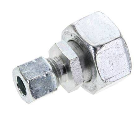 10L & 22L Zink plated Steel Straight Cutting Fitting with Swivel 160 bar ISO 8434-1