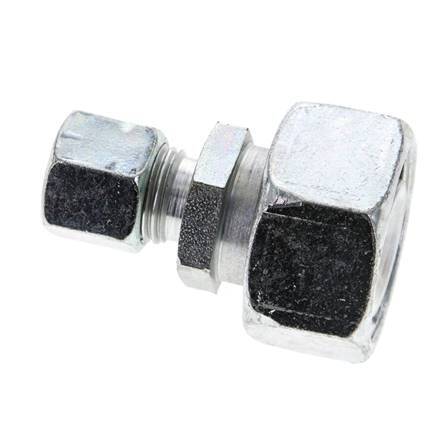 10L & 22L Zink plated Steel Straight Cutting Fitting with Swivel 160 bar ISO 8434-1