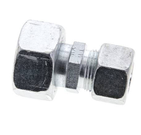 15L & 22L Zink plated Steel Straight Cutting Fitting with Swivel 160 bar ISO 8434-1