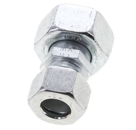 15L & 22L Zink plated Steel Straight Cutting Fitting with Swivel 160 bar ISO 8434-1
