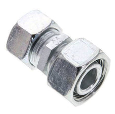 18L & 22L Zink plated Steel Straight Cutting Fitting with Swivel 160 bar ISO 8434-1