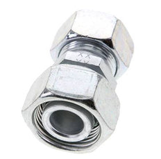18L & 22L Zink plated Steel Straight Cutting Fitting with Swivel 160 bar ISO 8434-1