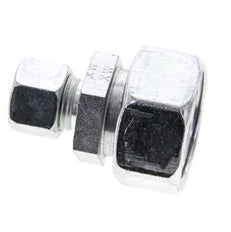 12L & 28L Zink plated Steel Straight Cutting Fitting with Swivel 160 bar ISO 8434-1