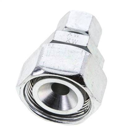 12L & 28L Zink plated Steel Straight Cutting Fitting with Swivel 160 bar ISO 8434-1