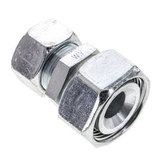18L & 28L Zink plated Steel Straight Cutting Fitting with Swivel 160 bar ISO 8434-1