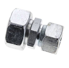 18L & 28L Zink plated Steel Straight Cutting Fitting with Swivel 160 bar ISO 8434-1