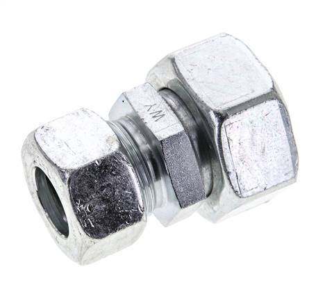 18L & 28L Zink plated Steel Straight Cutting Fitting with Swivel 160 bar ISO 8434-1