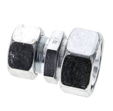 18L & 28L Zink plated Steel Straight Cutting Fitting with Swivel 160 bar ISO 8434-1