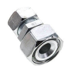 18L & 28L Zink plated Steel Straight Cutting Fitting with Swivel 160 bar ISO 8434-1