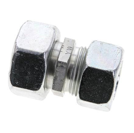 22L & 28L Zink plated Steel Straight Cutting Fitting with Swivel 160 bar ISO 8434-1