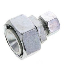 15L & 35L Zink plated Steel Straight Cutting Fitting with Swivel 160 bar ISO 8434-1