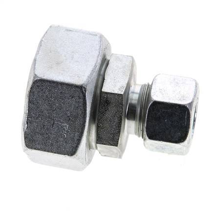 15L & 35L Zink plated Steel Straight Cutting Fitting with Swivel 160 bar ISO 8434-1