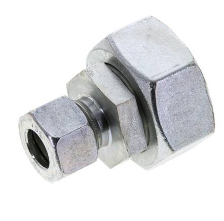 15L & 35L Zink plated Steel Straight Cutting Fitting with Swivel 160 bar ISO 8434-1