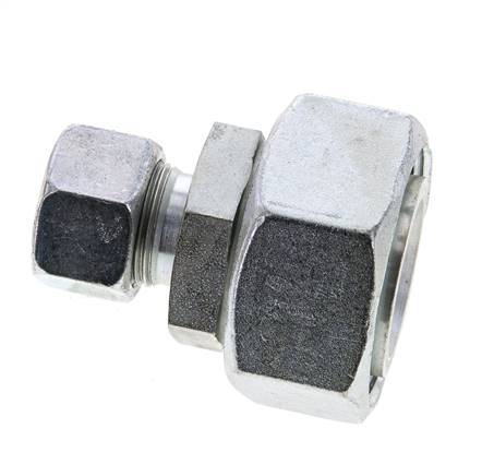 15L & 35L Zink plated Steel Straight Cutting Fitting with Swivel 160 bar ISO 8434-1