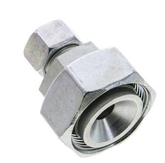 15L & 35L Zink plated Steel Straight Cutting Fitting with Swivel 160 bar ISO 8434-1