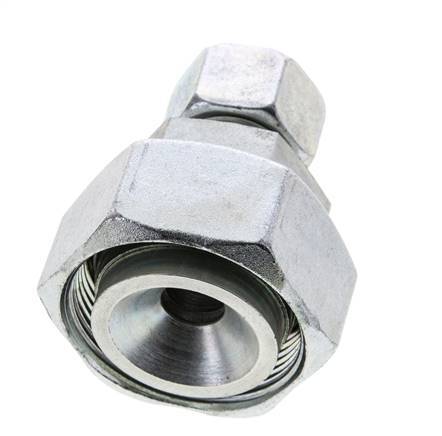 15L & 35L Zink plated Steel Straight Cutting Fitting with Swivel 160 bar ISO 8434-1