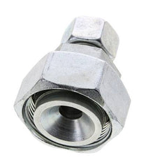 15L & 35L Zink plated Steel Straight Cutting Fitting with Swivel 160 bar ISO 8434-1